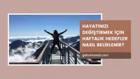 Haftalık hedef belirleme