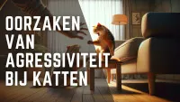 Twee katten vechten